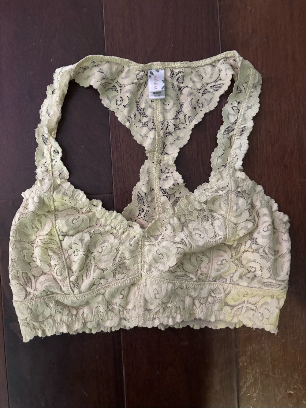 Lace Bralette in Light yellow